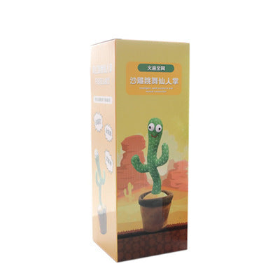 Dancing Cactus Enchanting Flower Electric Plush Toy Twisting Music Song