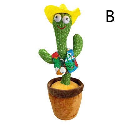 Dancing Cactus Enchanting Flower Electric Plush Toy Twisting Music Song